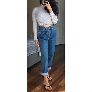 Vintage PS Gitano High Waisted 80’s Tapered Pleated Western Mom Jeans Size 26